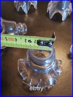 Tulipe Glass Art Nouveau X6 Soufflée Lampe Lustre Chandelier A