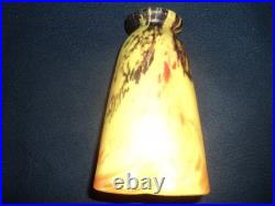 Tulipe Pate De Verre Daum Art Deco/nouveau Muller Lampe Lustre