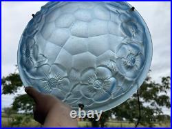 VASQUE Lustre Lampe ART DECO signee Degué