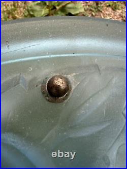 VASQUE Lustre Lampe ART DECO signee Degué