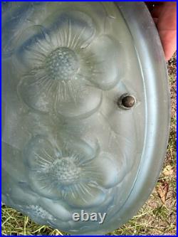 VASQUE Lustre Lampe ART DECO signee Degué