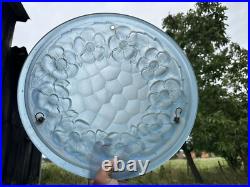 VASQUE Lustre Lampe ART DECO signee Degué