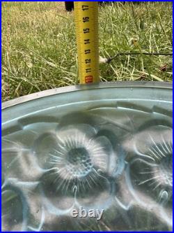 VASQUE Lustre Lampe ART DECO signee Degué