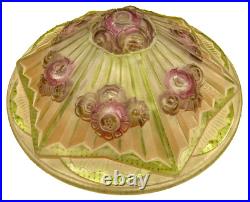 VASQUE signe J. ROBERT LAMPE, LUSTRE art nouveau art déco Dlg de SÜE et MARE