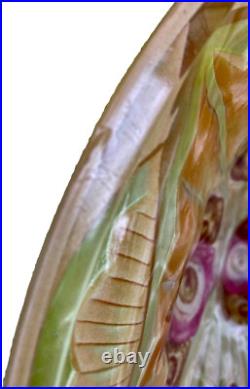 VASQUE signe J. ROBERT LAMPE, LUSTRE art nouveau art déco Dlg de SÜE et MARE