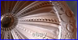 Vasque couleur verre moulé Muller frères ART DECO pour Lustre Lampe ouraline