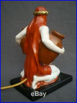 Veilleuse brule parfum femme orientale art deco vintage perfume lamp sculpture