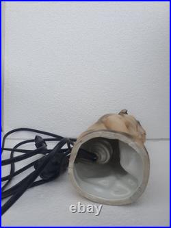 Veilleuse brule parfum lampe art deco porcelaine GRAFENTHAL bulldog bouledogue