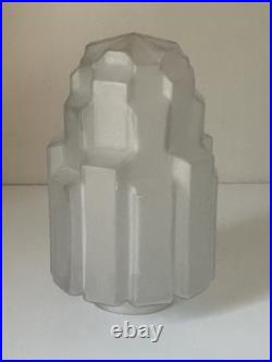 Verre Skyscraper Building Art Déco 1930 Lampe