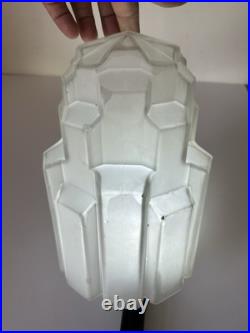 Verre Skyscraper Building Art Déco 1930 Lampe