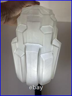 Verre Skyscraper Building Art Déco 1930 Lampe