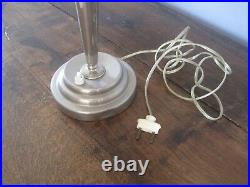 Vintage lampe en métal chromé 1960 art déco