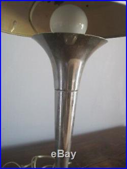 Vintage lampe en métal chromé 1960 art déco